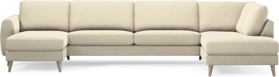 Bridge - 3-sits soffa med schäslong vänster och divan höger - Beige