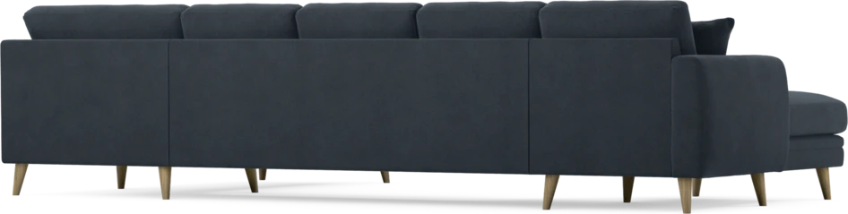 Eden - 3-sits soffa med schäslong vänster och divan höger - Blå
