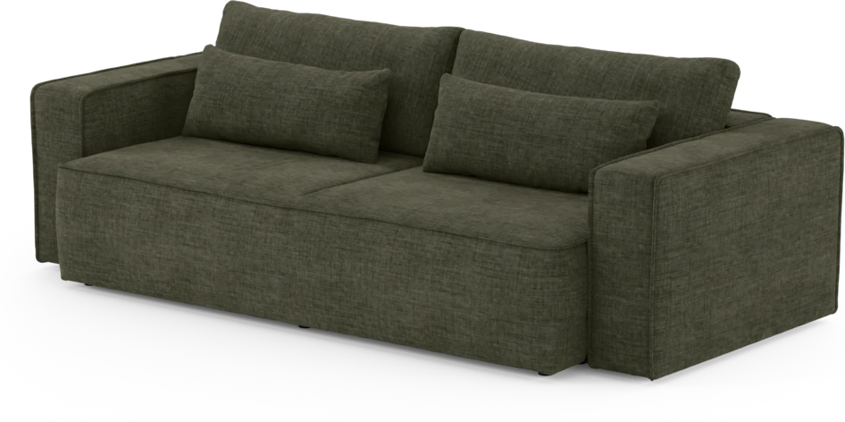 Ide - Bäddsoffa 3-sits - Grön