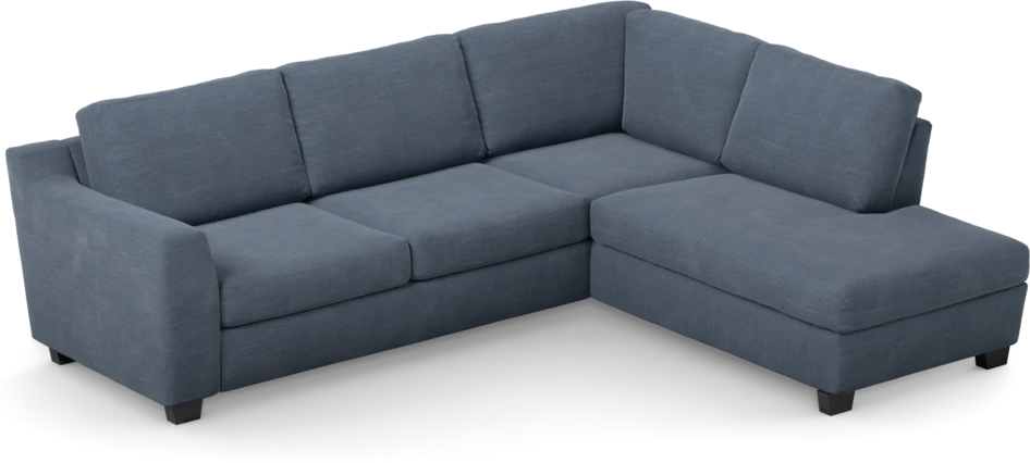 Friday - 2,5-sits soffa med divan höger - Blå