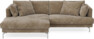 Harper - 4-sits med schäslong XL vänster - Brun