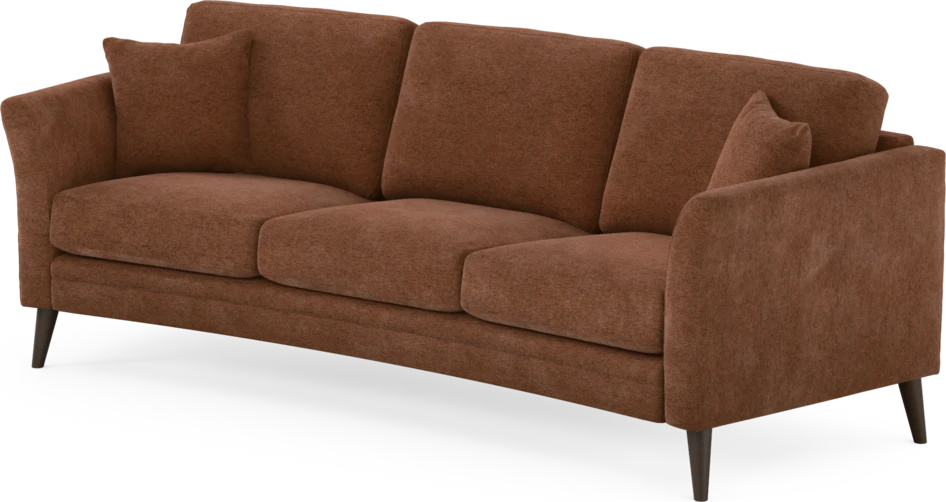 Eden - 3-sits soffa svängd - Orange