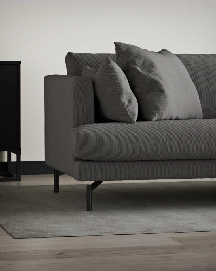 Harper - 3-sits soffa, hel dyna - inspiration