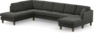 Eden - 3-sits soffa med divan vänster och schäslong höger - Grå