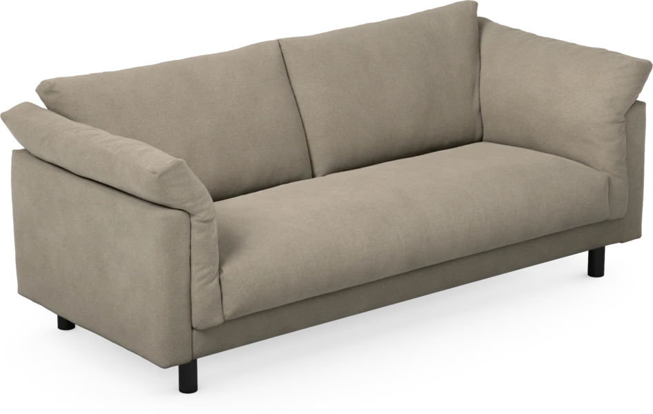 Cherrie - 2,5-sits soffa, hel dyna, fast klädsel - Beige