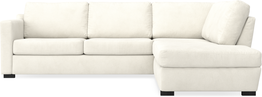 Friday - 2,5-sits soffa med divan höger - Vit