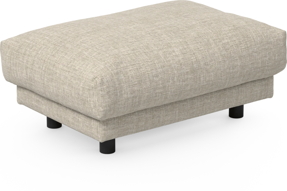 Cherrie - Fotpall 110, fast klädsel - Beige