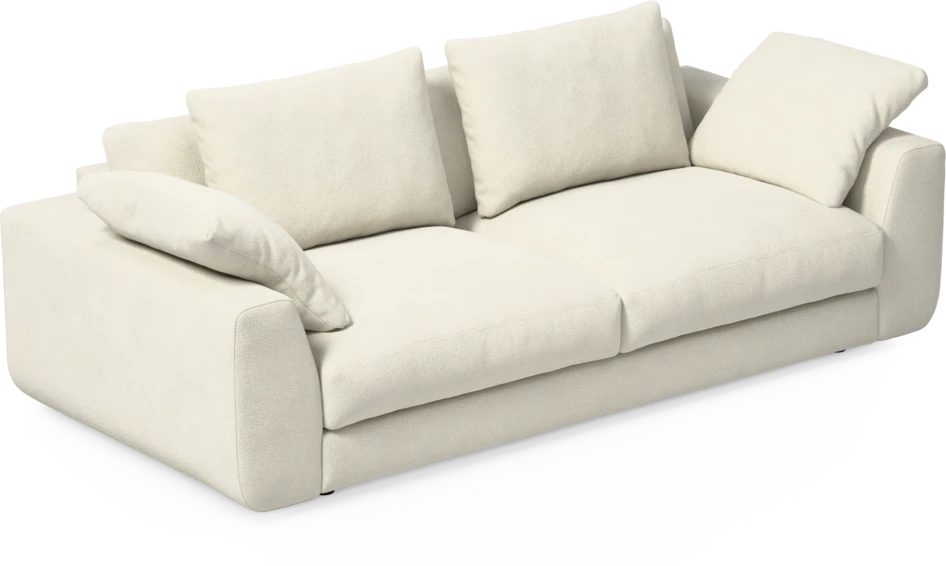 Amie - 3-sits soffa - Vit