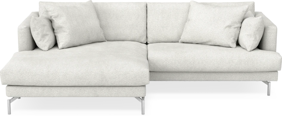 Harper - 4-sits med schäslong XL vänster - Vit