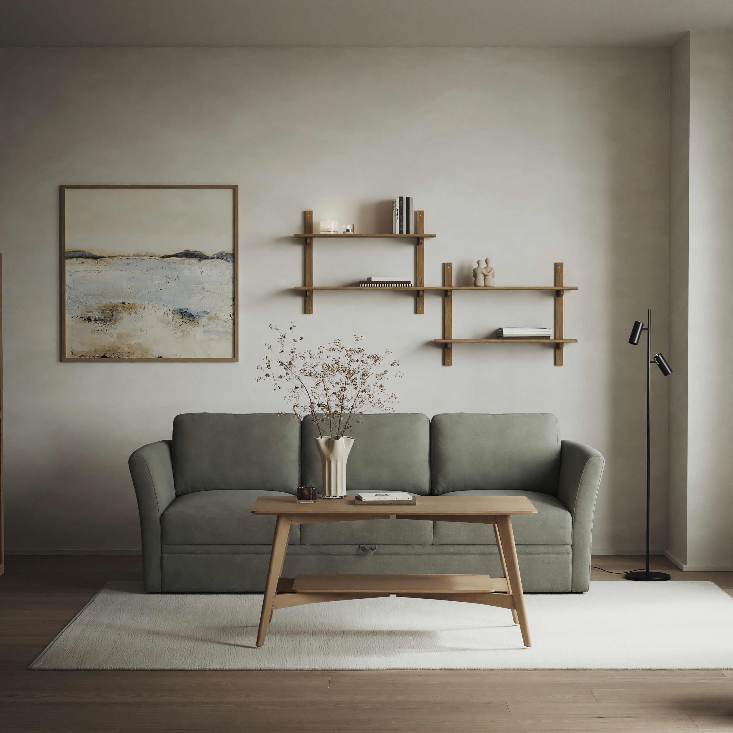 Öland - Bäddsoffa 3-sits, längsbäddad - inspiration