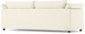 Cherrie - 3-sits soffa med kappa - Vit