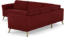 Bridge - Hörnsoffa, 3+2-sits - Röd