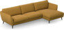 Madison Lux - 3-sits soffa med schäslong höger - Gul