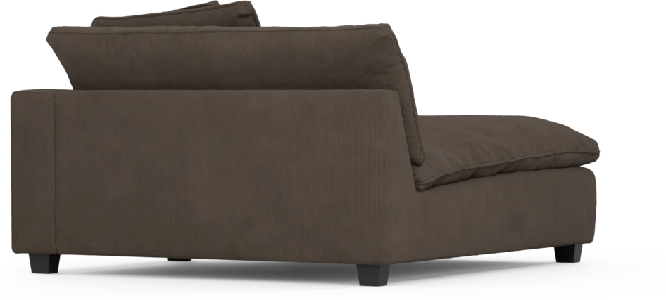 Bellora - Schäslong XL med armstöd höger - Brun