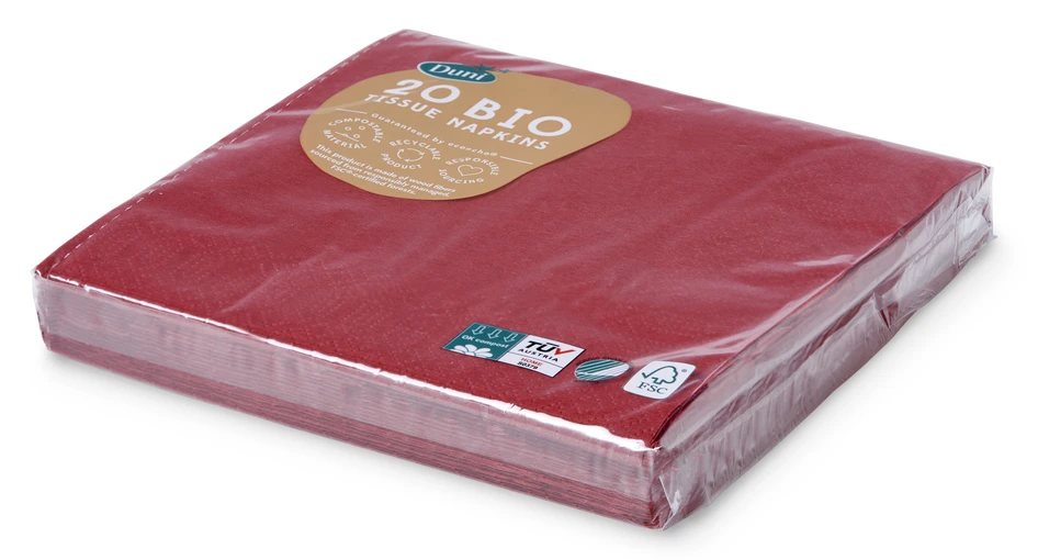 Idun - Servett, 20-pack - Röd