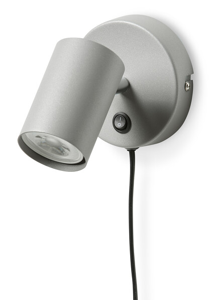 Gottfrid - Vägglampa, B10 H12,5 cm - Grå