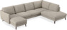 Madison Lux - 2-sits soffa med schäslong vänster och divan höger - Vit