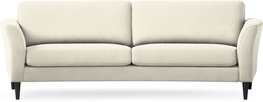 Bridge - 3-sits soffa svängd - Vit