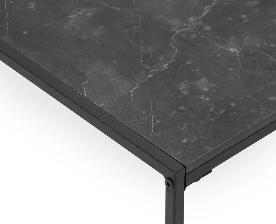 Agaton - Soffbord, L 80 cm - Svart