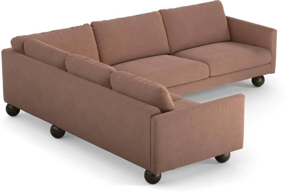 Madison Lux - Hörnsoffa 2+3-sits, hörn 1 - Rosa