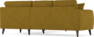 Eden - Hörnsoffa, 2+2-sits - Gul