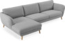 Madison Lux - 3-sits soffa med schäslong vänster - Grå