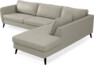 County - 2,5-sits soffa med divan höger - Grå