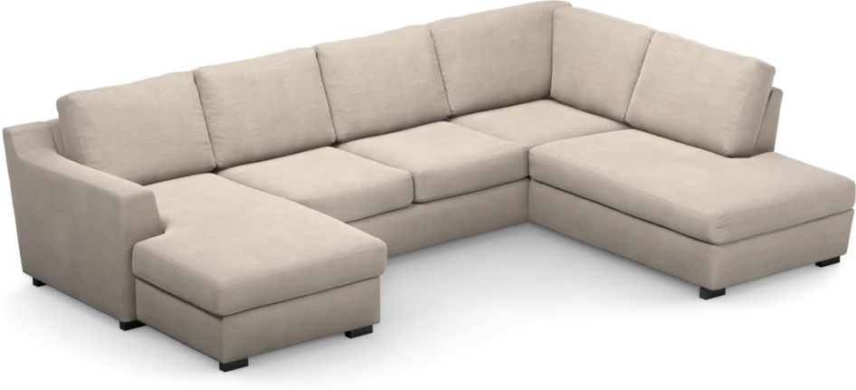 Friday - 3-sits soffa med schäslong vänster och divan höger - Beige