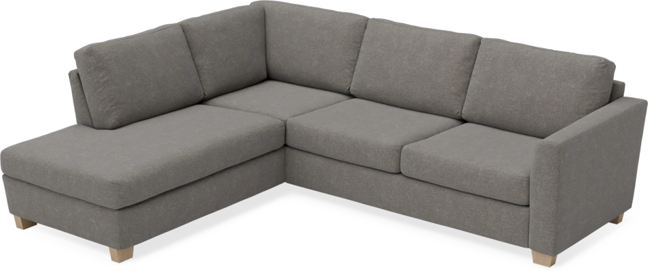 Friday - 2,5-sits soffa med divan vänster - Grå