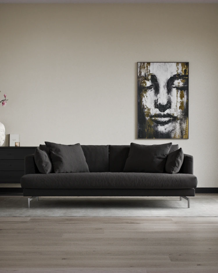 Harper - 3-sits soffa, hel dyna - inspiration