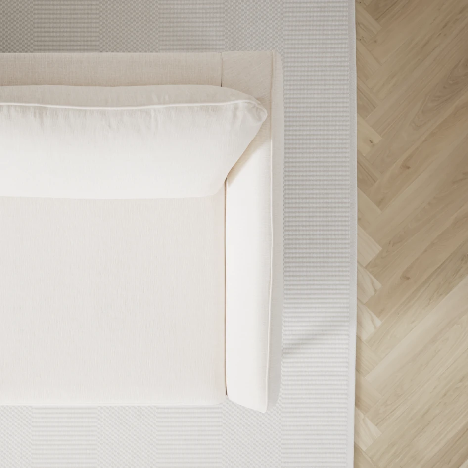 County - 3-sits soffa med divan vänster och schäslong höger - Vit