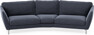 Madison - 3-sits soffa svängd, 90 cm - Blå