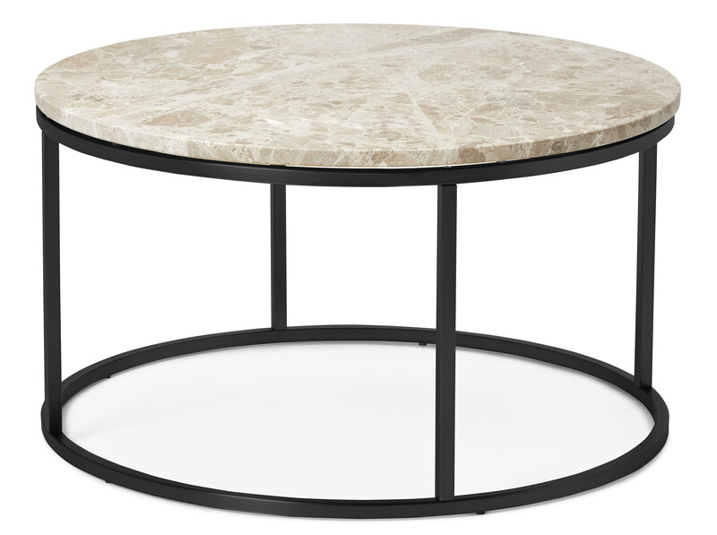 Amanda - Soffbord, Ø 85 cm - Beige