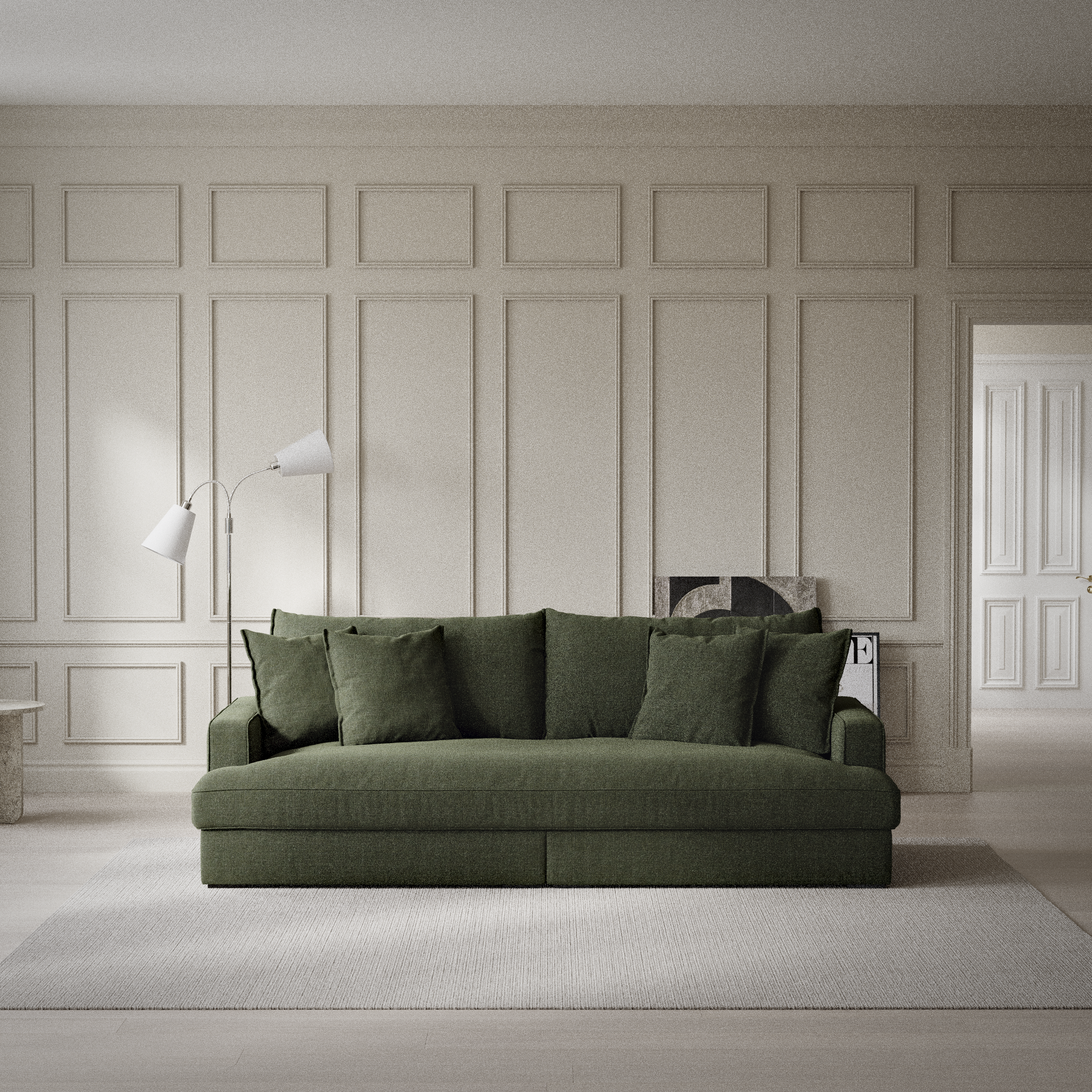 Rossi - 3-sits soffa, hel dyna - inspiration