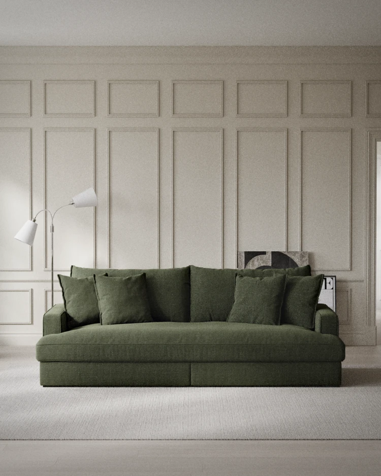 Rossi - 3-sits soffa, hel dyna - inspiration