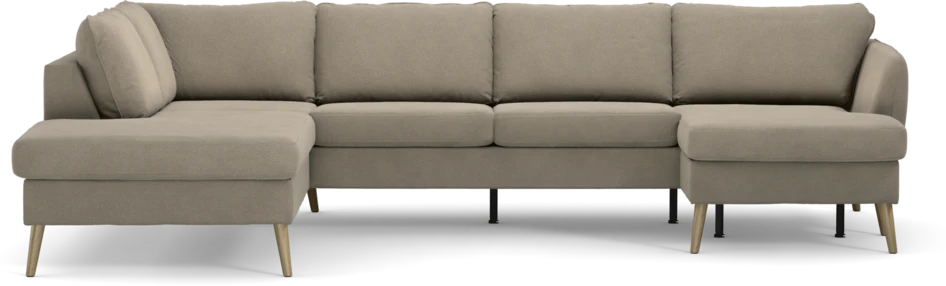 County - 3-sits soffa med divan vänster och schäslong höger - Beige