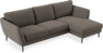 Madison - 2-sits soffa med schäslong höger - Brun