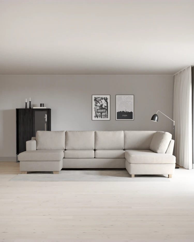 Friday - 3-sits soffa med schäslong vänster och divan höger - inspiration