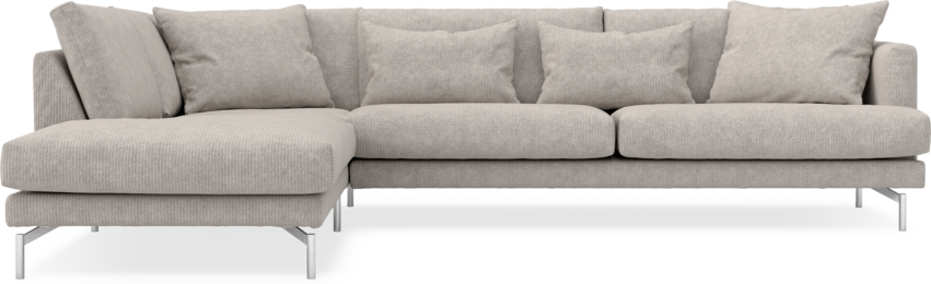 Harper - 3-sits soffa med divan vänster - Grå
