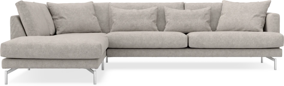 Harper - 3-sits soffa med divan vänster - Grå