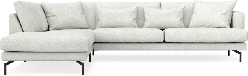 Harper - 3-sits soffa med divan vänster - Vit