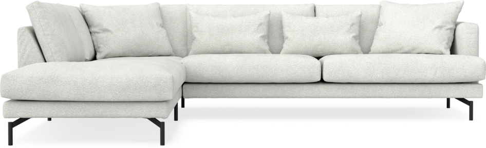 Harper - 3-sits soffa med divan vänster - Vit