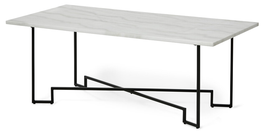 Parga - Soffbord, L 120 cm - Vit