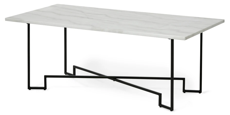 Parga - Soffbord, L 120 cm - Vit