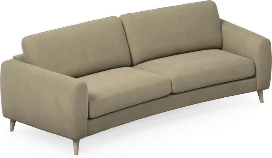 Bridge - 3-sits soffa svängd - Beige