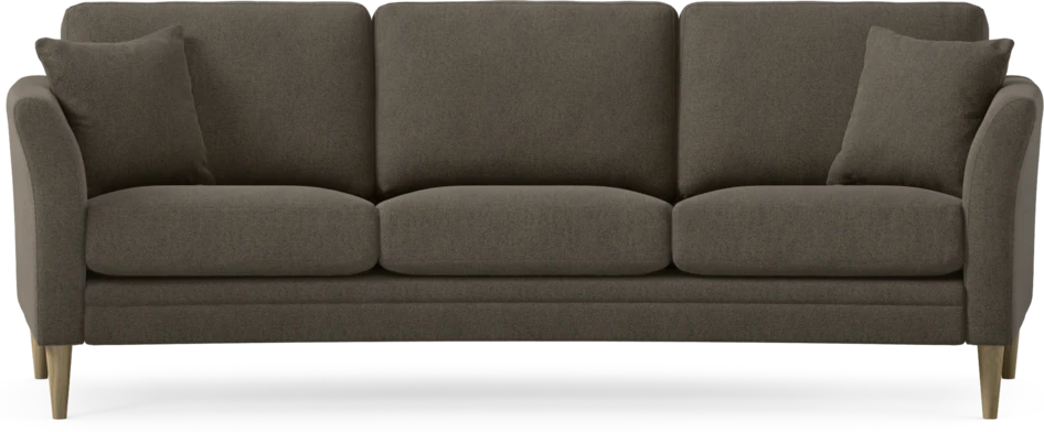Eden - 3-sits soffa svängd - Brun