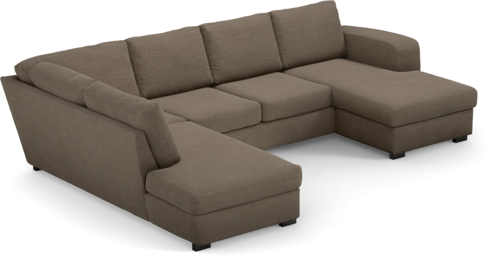 Friday - 3-sits soffa med divan vänster och schäslong höger - Brun