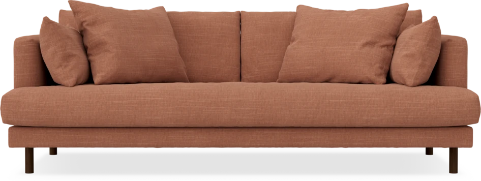 Harper - 3-sits soffa, hel dyna - Orange
