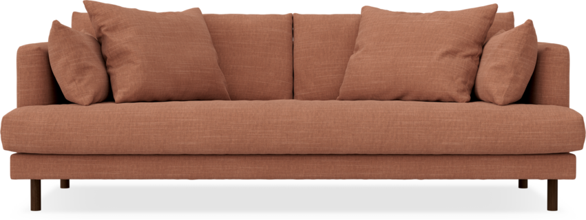 Harper - 3-sits soffa, hel dyna - Orange