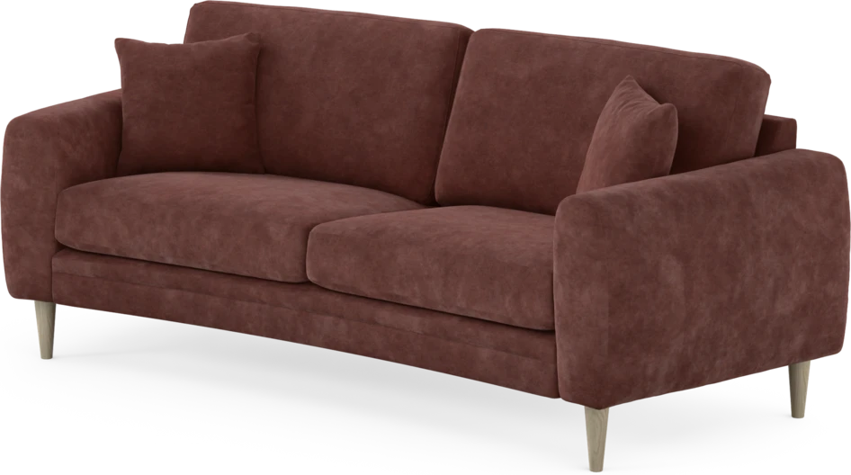 Eden - 2,5-sits soffa svängd - Röd